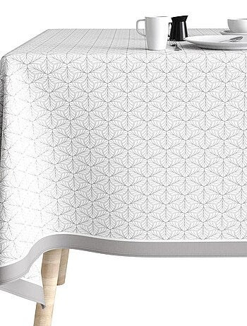 Nappe rectangulaire anti tache en Coton - Frakta Gris