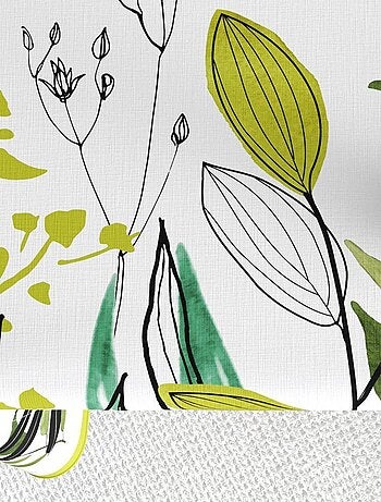 Nappe rectangulaire anti tache en Coton - Herbier