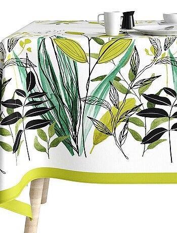 Nappe rectangulaire anti tache en Coton - Herbier