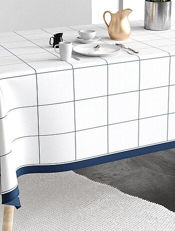 Nappe rectangulaire anti tache en Coton - Kadri Majorelle