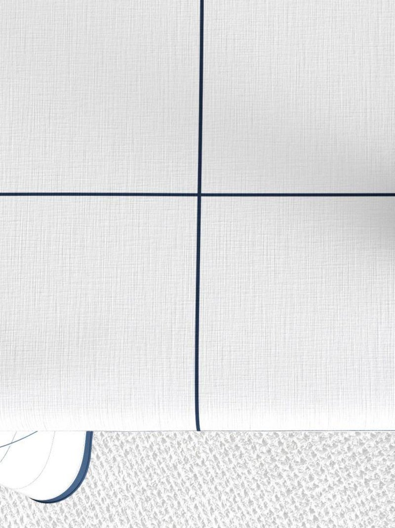Nappe rectangulaire anti tache en Coton - Kadri Majorelle Bleu - Kiabi