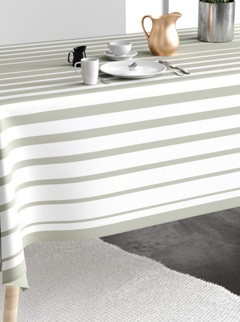 Nappe rectangulaire anti tache en Coton - Levan Diamant Gris - Kiabi