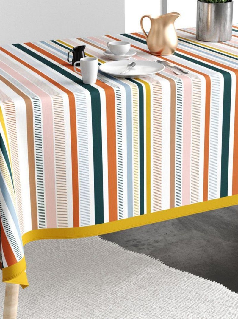Nappe rectangulaire anti tache en Coton - Linea Multicolore - Kiabi