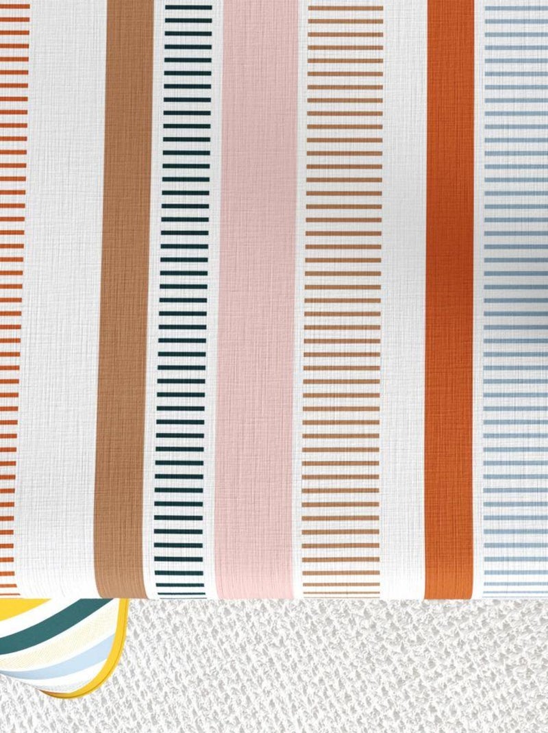 Nappe rectangulaire anti tache en Coton - Linea Multicolore - Kiabi