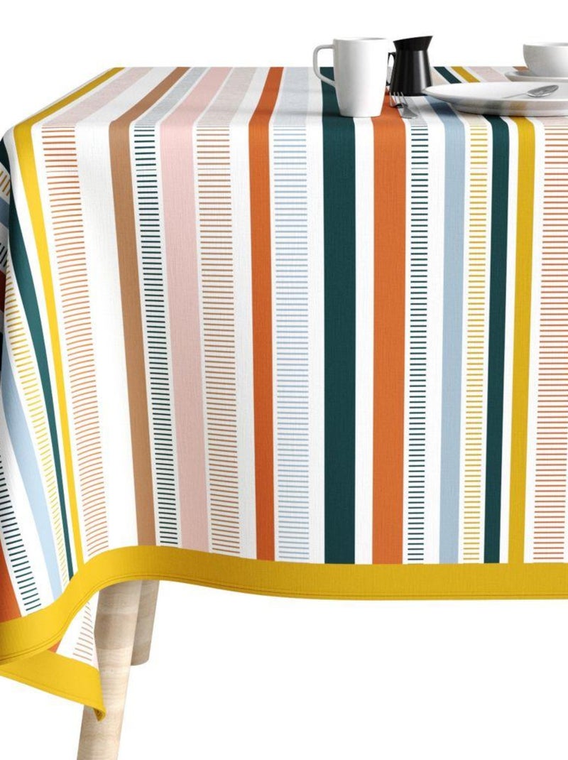 Nappe rectangulaire anti tache en Coton - Linea Multicolore - Kiabi