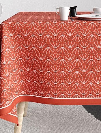 Nappe rectangulaire anti tache en Coton - Lotus