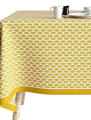 Nappe rectangulaire anti tache en Coton - Palma Ocre