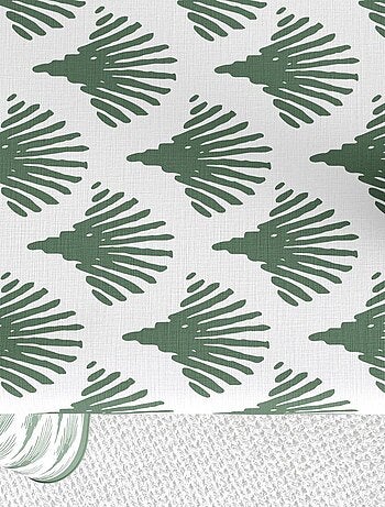 Nappe rectangulaire anti tache en Coton - Papyrus Vert