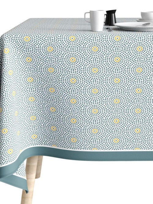 Nappe rectangulaire anti tache en Coton - Patio Eau - Kiabi