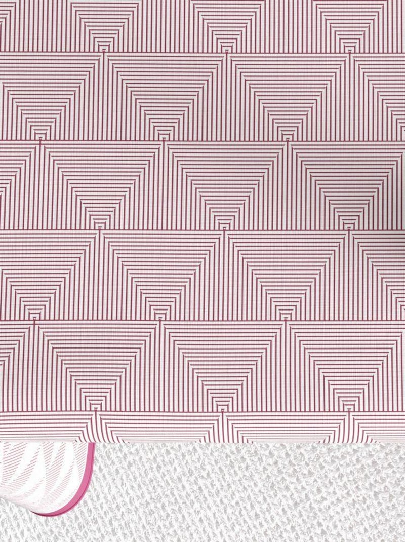 Nappe rectangulaire anti tache en Coton - Pira Rose Violet - Kiabi