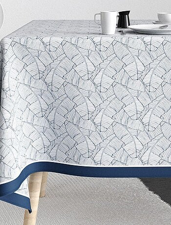 Nappe rectangulaire anti tache en Coton - Planta Bleu