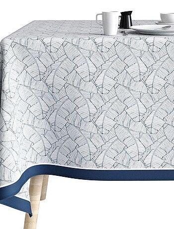 Nappe rectangulaire anti tache en Coton - Planta Bleu