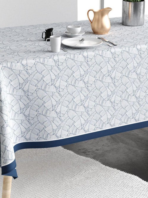 Nappe rectangulaire anti tache en Coton - Planta Bleu - Kiabi