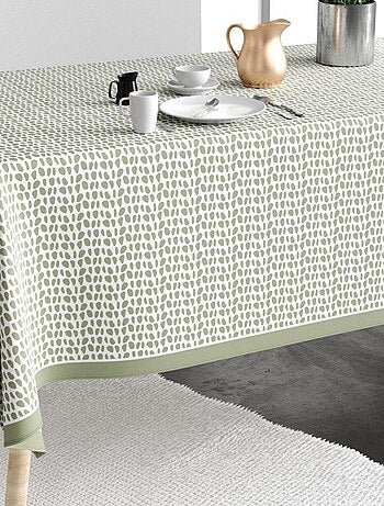 Nappe rectangulaire anti tache en Coton - Raza Sauge