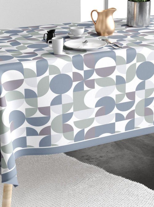 Nappe rectangulaire anti tache en Coton - Skandina Bleu - Kiabi