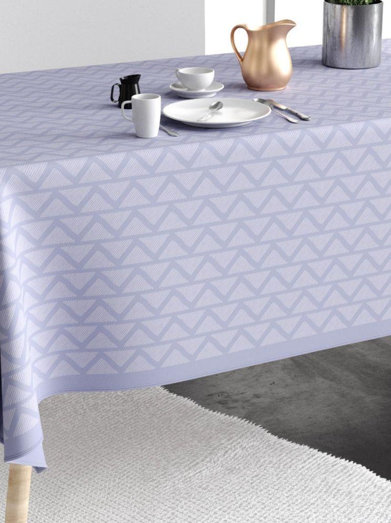 Nappe rectangulaire anti tache en Coton - Tana Glycine Violet - Kiabi