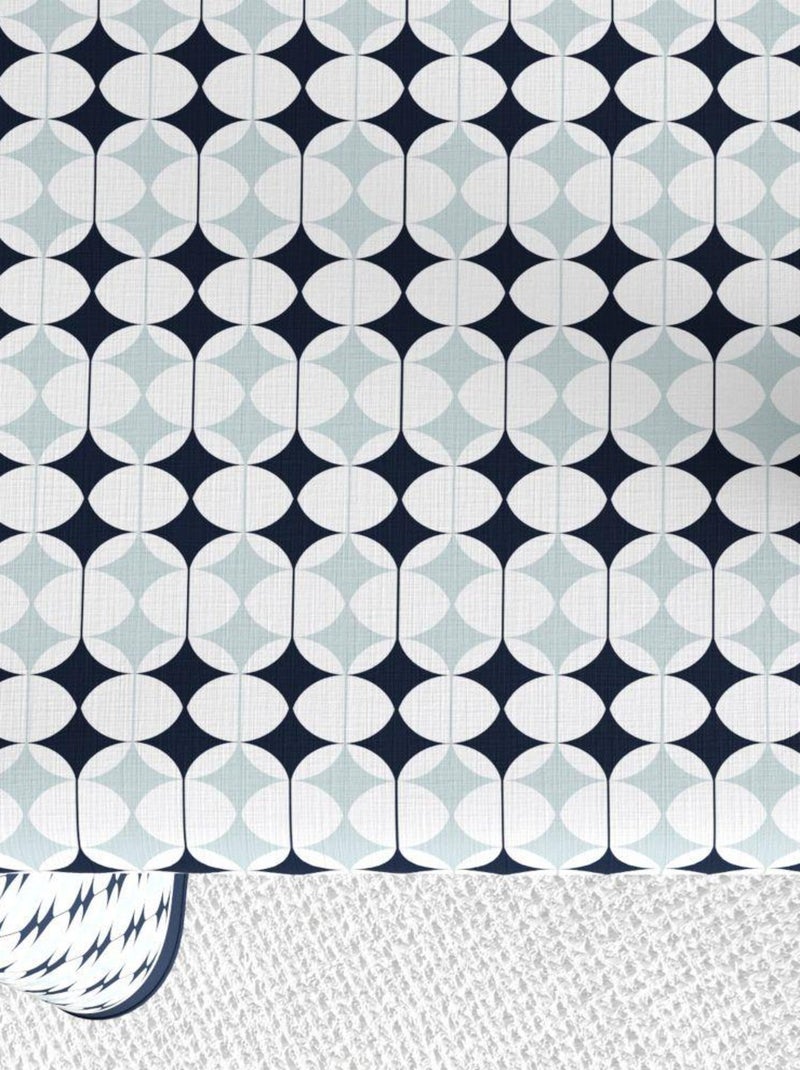 Nappe rectangulaire anti tache en Coton - Verana Bleu - Kiabi