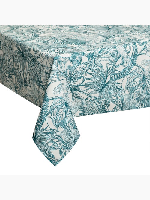 Nappe rectangulaire anti-tâche imprimé végétal JUNGLE - Kiabi