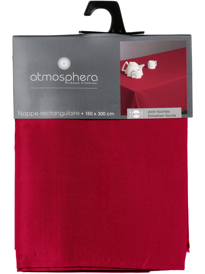 Nappe rectangulaire anti-tâche LALLIE Rouge - Kiabi