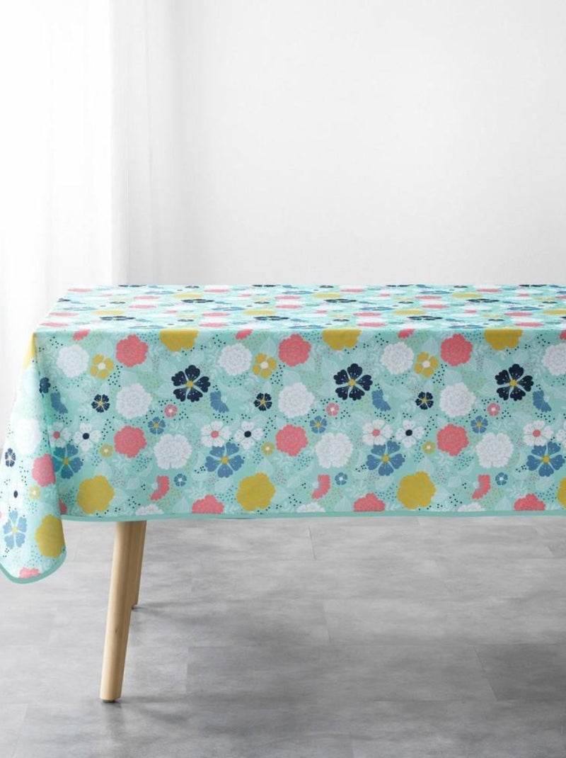 Nappe rectangulaire antitache 150x240 cm Lily menthe Vert - Kiabi