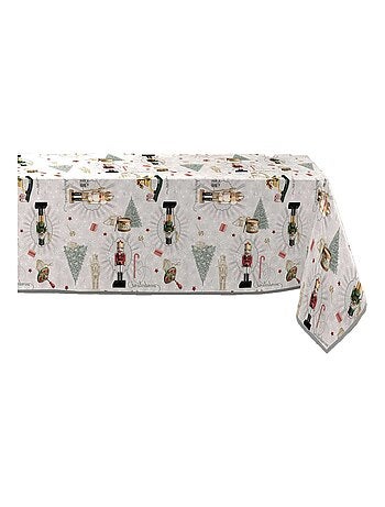 Nappe rectangulaire antitache Casse-noisette