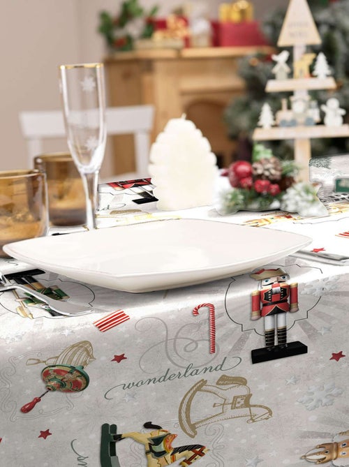 Nappe rectangulaire antitache CASSE NOISETTE - Kiabi