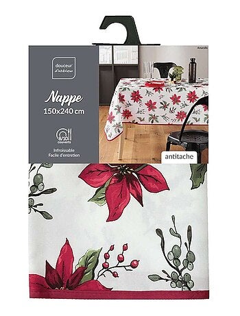 Nappe rectangulaire antitache et infroissable