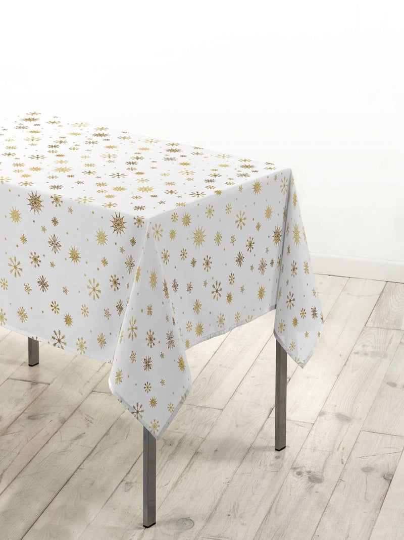 Nappe rectangulaire antitache et infroissable ECLAT D'OR Blanc - Kiabi