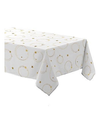 Nappe rectangulaire antitache et infroissable Etoiles scintillantes