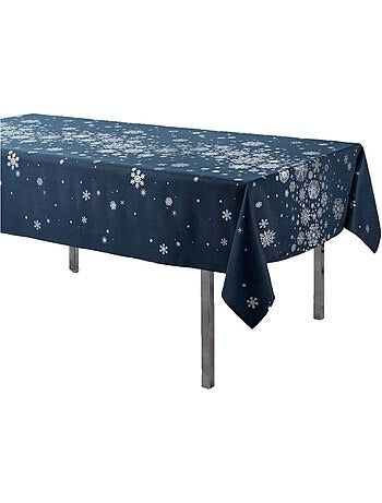Nappe rectangulaire antitache et infroissable FLOCONS