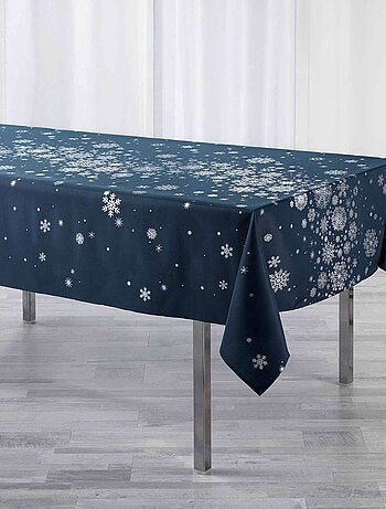 Nappe rectangulaire antitache et infroissable FLOCONS