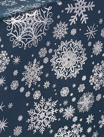 Nappe rectangulaire antitache et infroissable FLOCONS