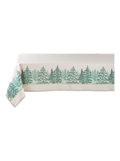 Nappe rectangulaire antitache et infroissable Forêt enneigée - Kiabi