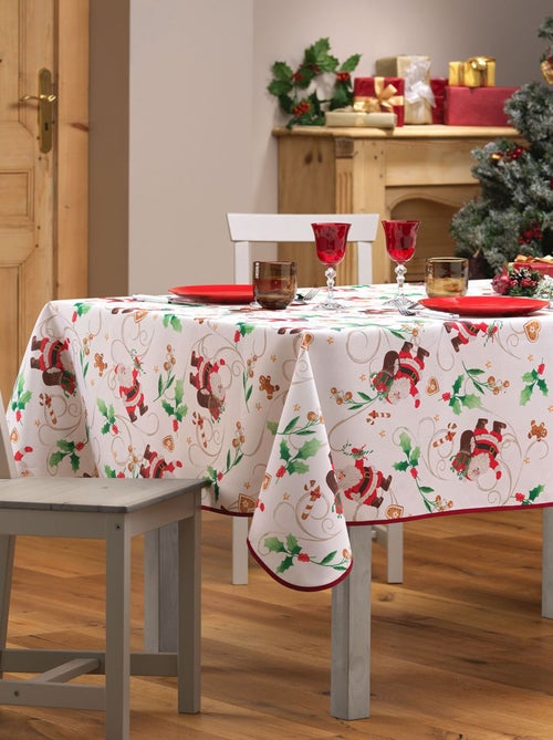 Nappe rectangulaire antitache et infroissable Père Noël - Kiabi