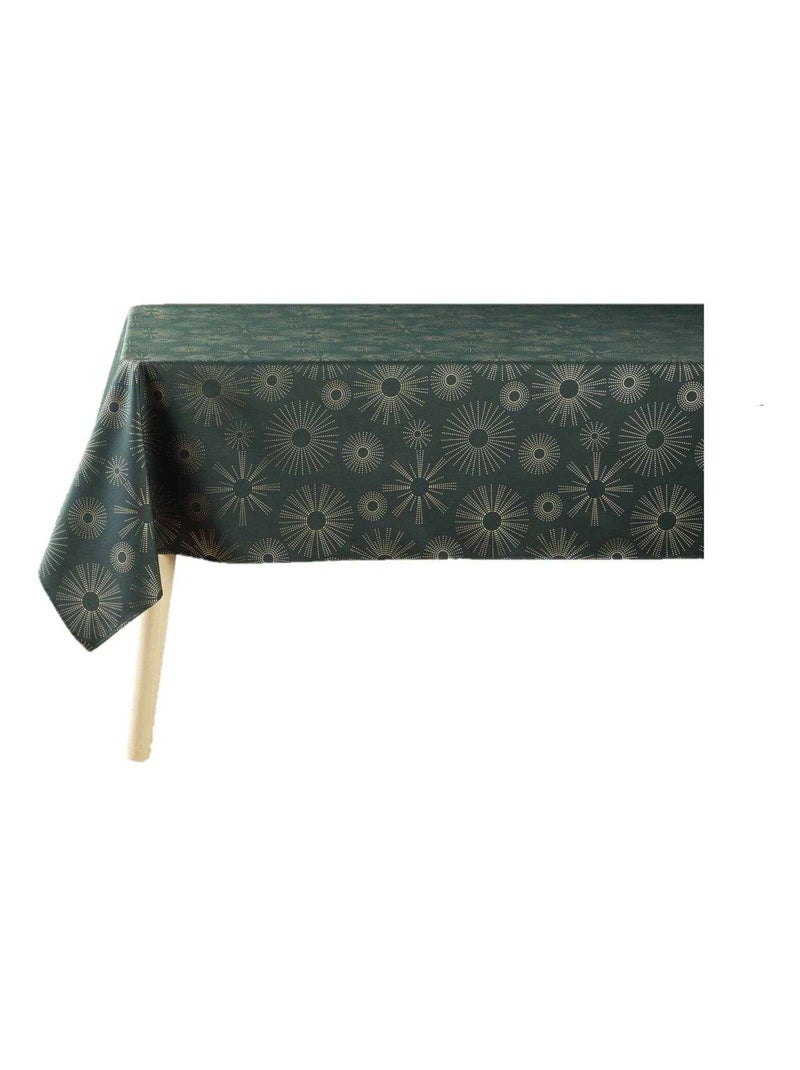 Nappe rectangulaire antitache et infroissable Vert - Kiabi