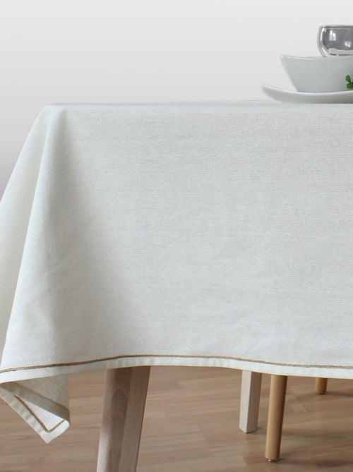 Nappe rectangulaire avec bordure jute LINA - Kiabi