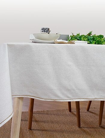 Nappe rectangulaire avec bordure jute LINA