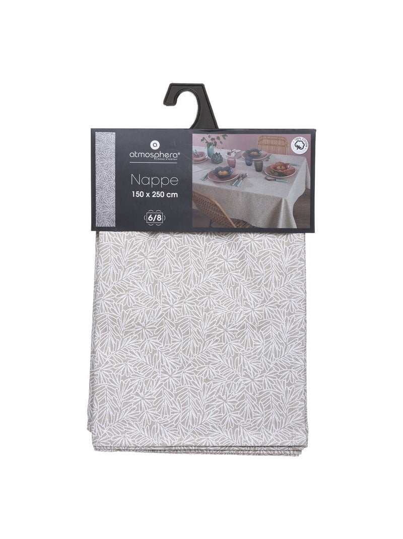 Nappe rectangulaire Chambray Kadi Beige - Kiabi