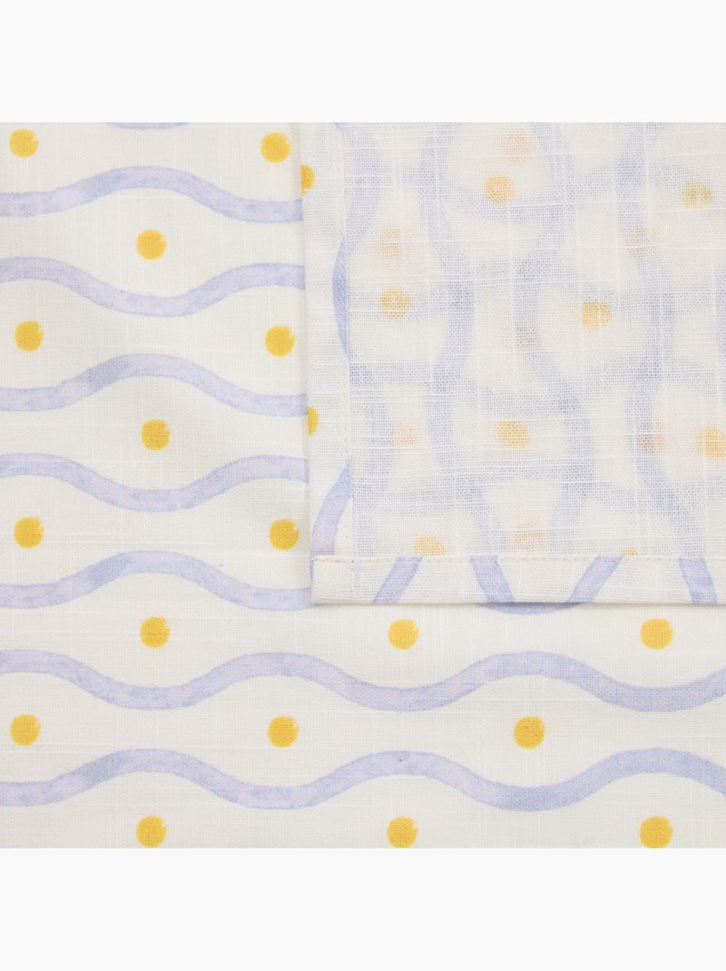 Nappe rectangulaire coton FRUITY Blanc - Kiabi