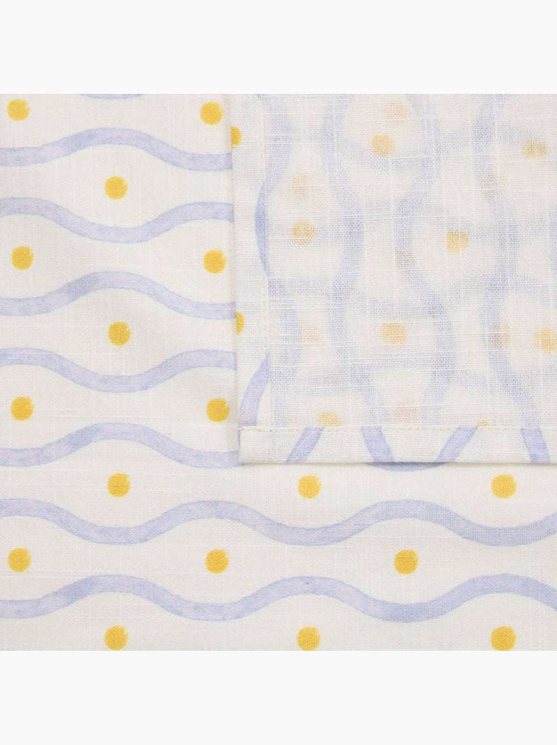 Nappe rectangulaire coton fruity Blanc - Kiabi