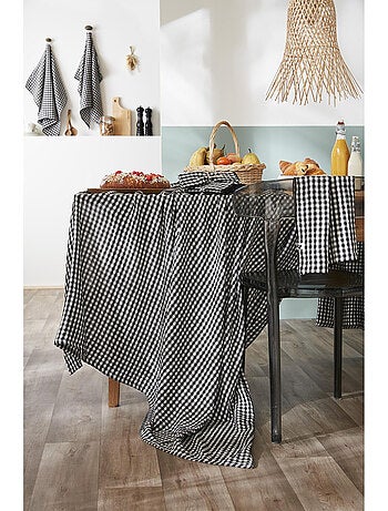 Nappe rectangulaire – Double gaze de coton- Carreaux Vichy - Vickie