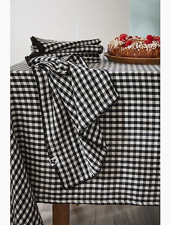 Nappe rectangulaire – Double gaze de coton- Carreaux Vichy - Vickie