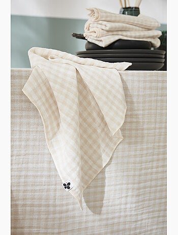 Nappe rectangulaire – Double gaze de coton- Carreaux Vichy - Vickie