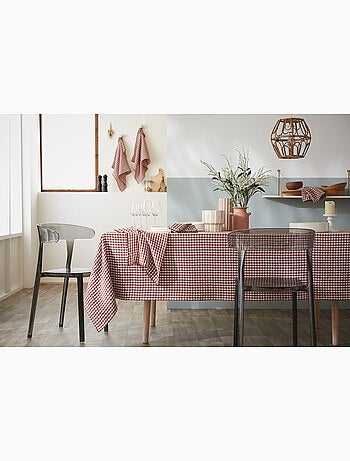 Nappe rectangulaire – Double gaze de coton- Carreaux Vichy - Vickie