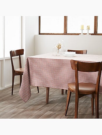 Nappe rectangulaire – Double gaze de coton- Carreaux Vichy - Vickie