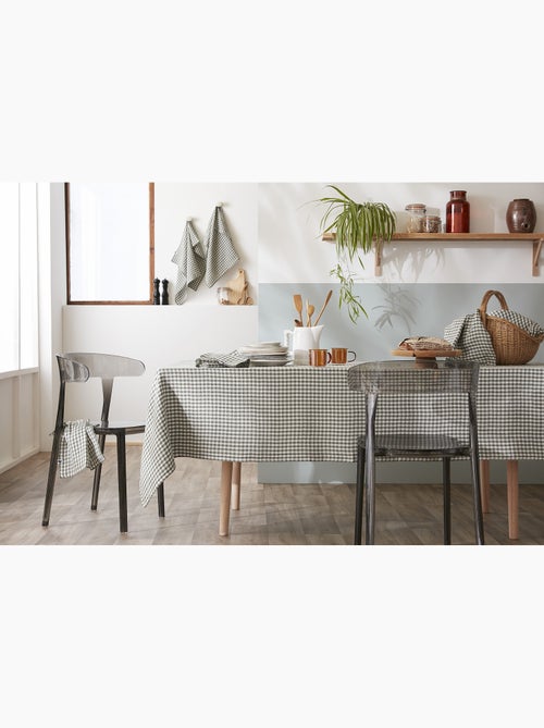 Nappe rectangulaire – Double gaze de coton-  Carreaux Vichy - Vickie - Kiabi