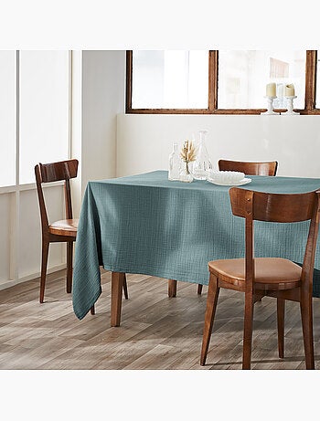 Nappe rectangulaire – Double gaze de coton – Gaïa Minuit