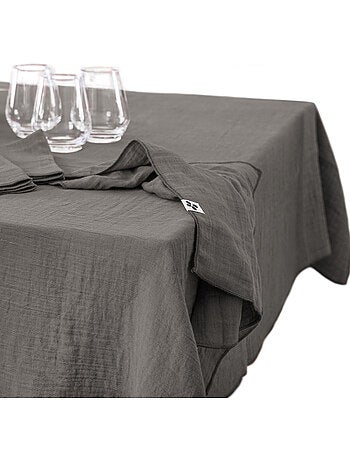 Nappe rectangulaire – double gaze de coton – gaïa