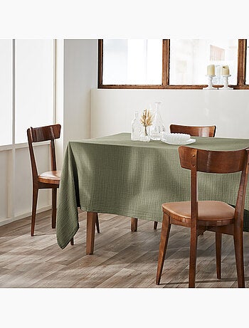 Nappe rectangulaire – Double gaze de coton – Gaïa Minuit