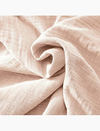 Nappe rectangulaire – Double gaze de coton – Gaïa Minuit